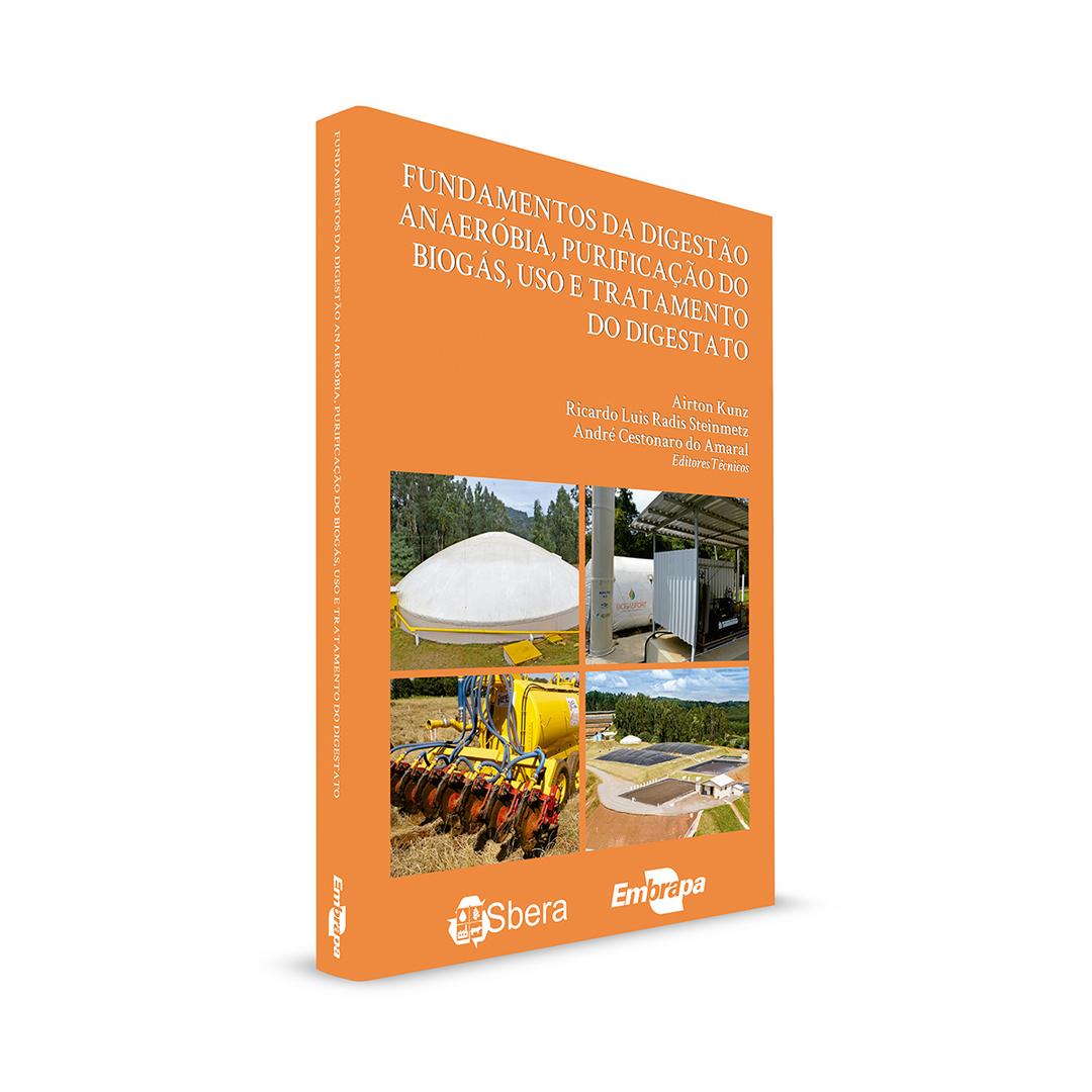 Livro sobre biodigestão anaeróbia, purificação do biogás, tratamento  e uso do digestato